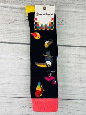 Socks n Socks Women's One Size Knee High Wild Birds Theme Socks - NEW 1 Pair